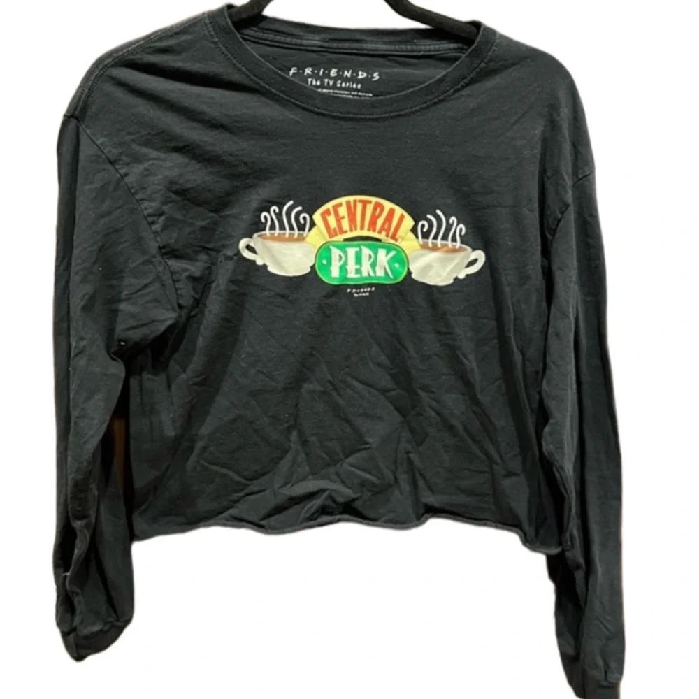 Friends Central Perk Long Sleeve Crop T-shirt - Picture 1 of 3